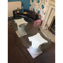 2 versace units and matching table