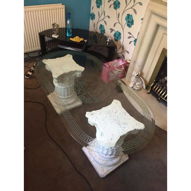 2 versace units and matching table