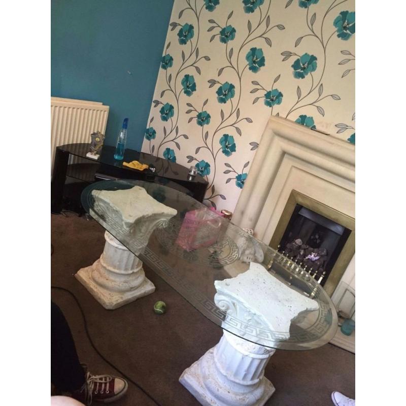 2 versace units and matching table