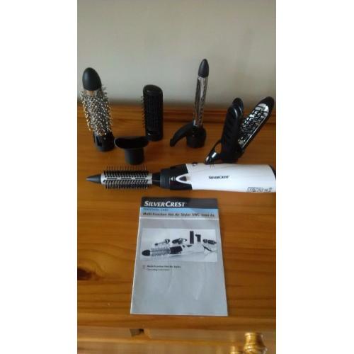 Hot air hair styling kit.
