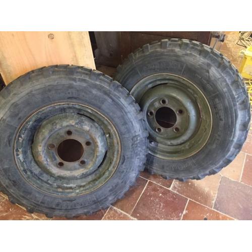 Two Landrover Wheels