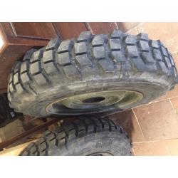 Two Landrover Wheels