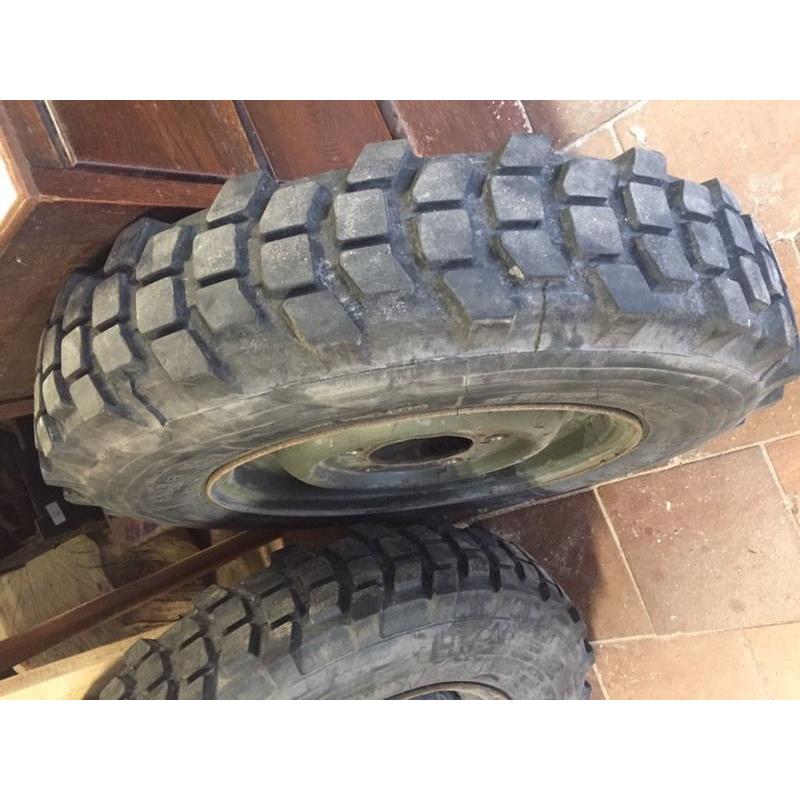 Two Landrover Wheels