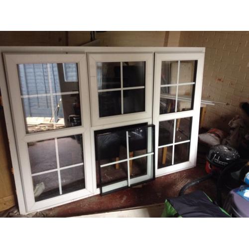 Sash style white pvcu window