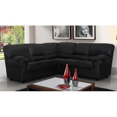Candy sofa range, 3+2 sofa set or corner sofa, available in black, brown, cream or red