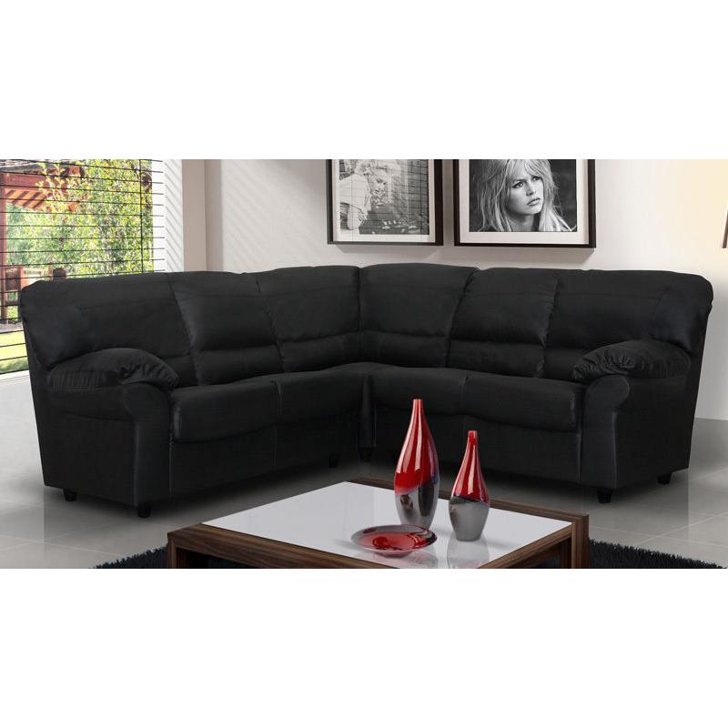 Candy sofa range, 3+2 sofa set or corner sofa, available in black, brown, cream or red