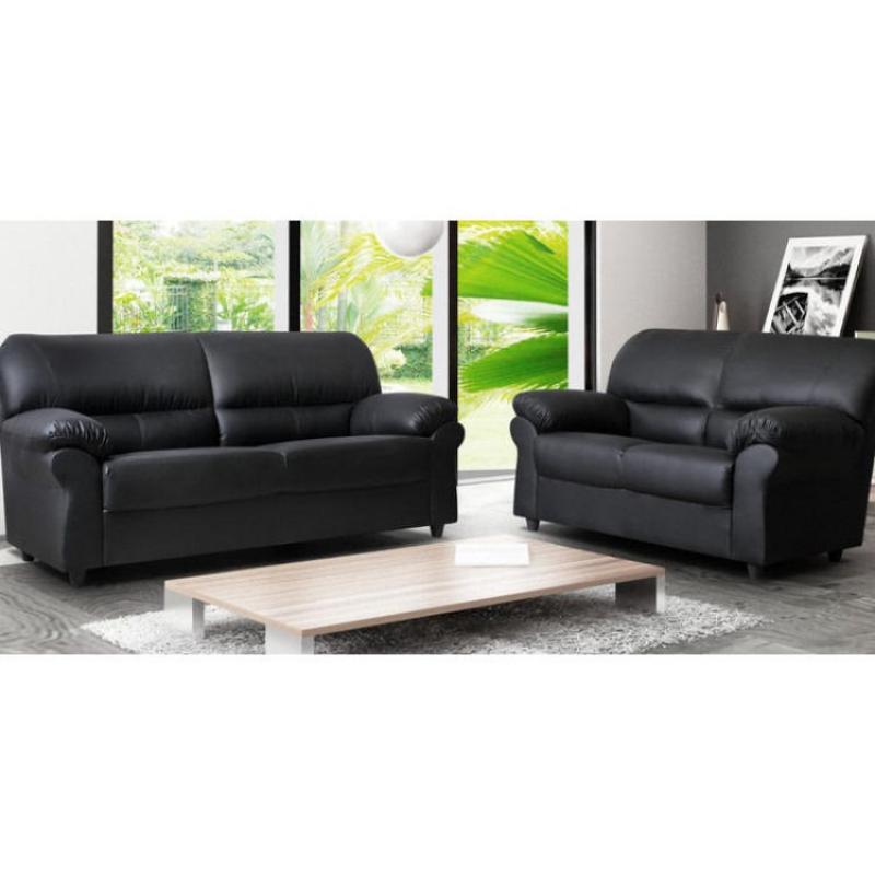 Candy sofa range, 3+2 sofa set or corner sofa, available in black, brown, cream or red