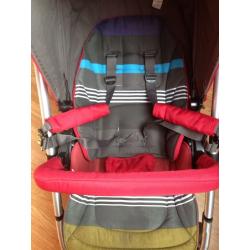Mamasandpapas sola pushchair in Red.very little used.Excellent condition.Quick sale