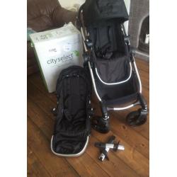 City select single with additional tandem seat NEW (swap for bugaboo donkey)