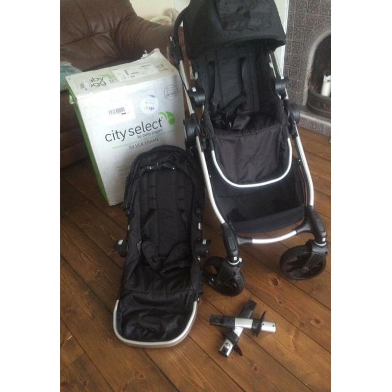 City select single with additional tandem seat NEW (swap for bugaboo donkey)
