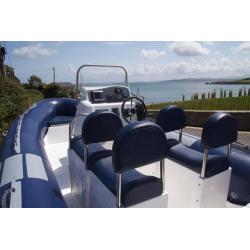 Two Man jockey seat pod, large, with storage for rib boat