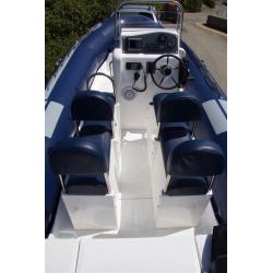Two Man jockey seat pod, large, with storage for rib boat