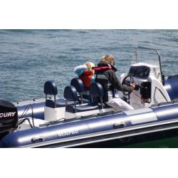 Two Man jockey seat pod, large, with storage for rib boat