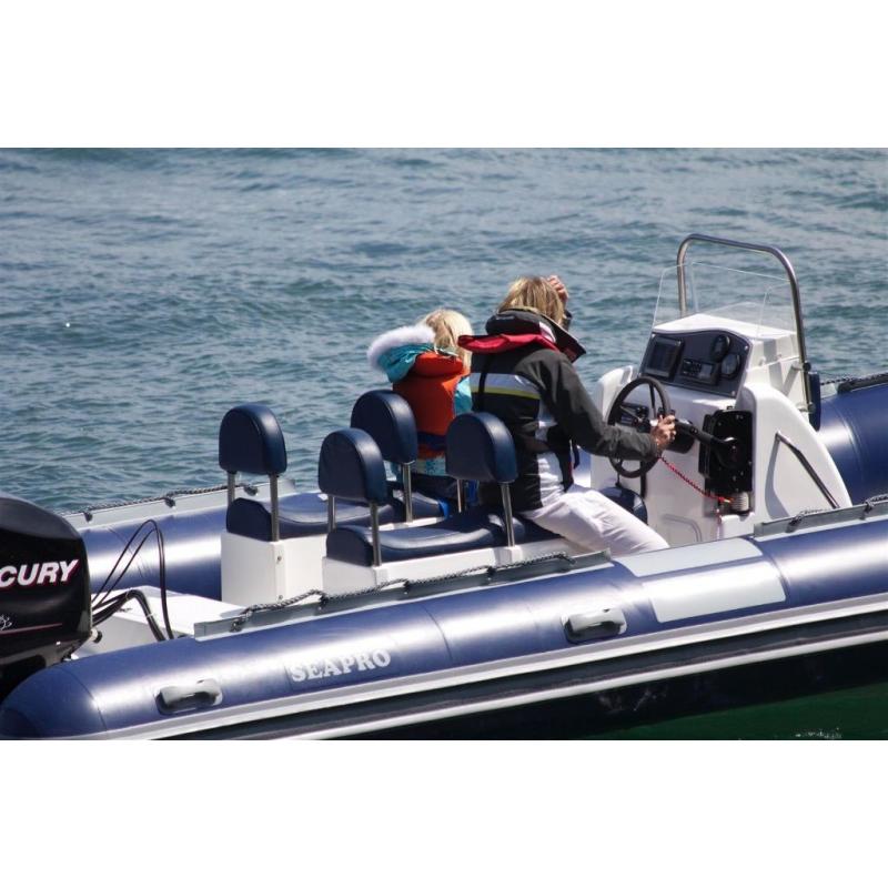 Two Man jockey seat pod, large, with storage for rib boat