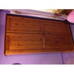 Pine double wardrobe