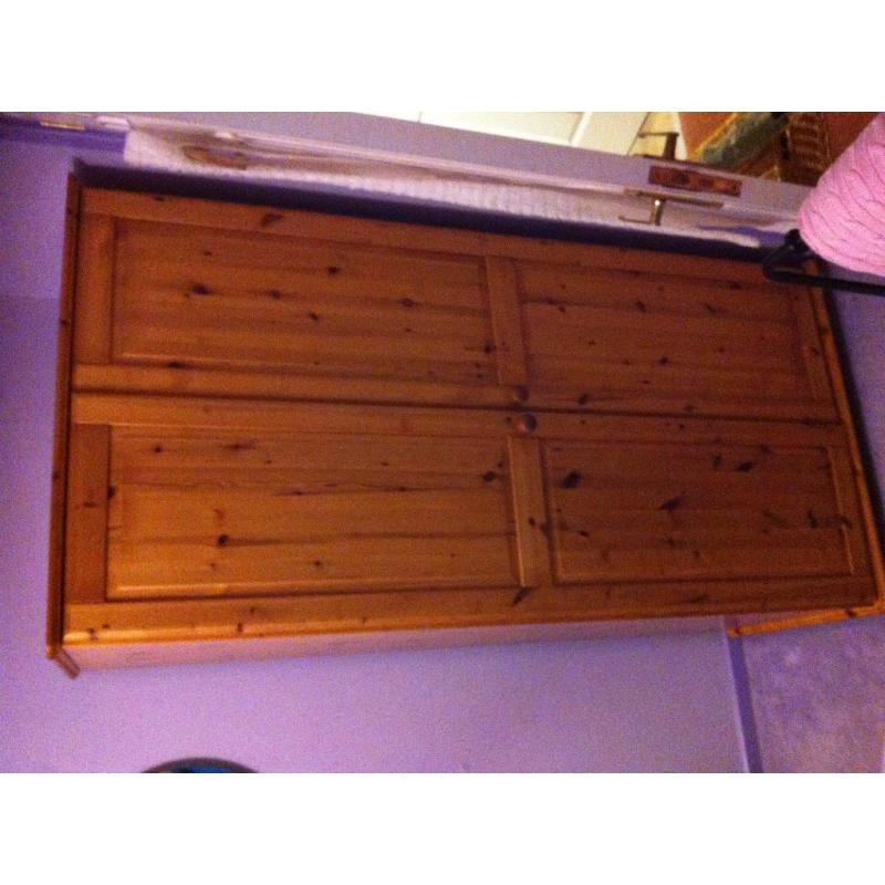 Pine double wardrobe