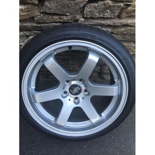 Subaru Sti 18" bola alloys and tyres