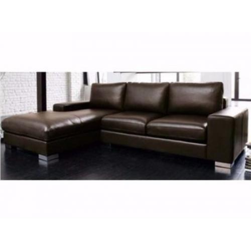 LAST DAY OF SALE NERO LEATHER CORNER SOFA BLACK OR BROWN LAST FEW