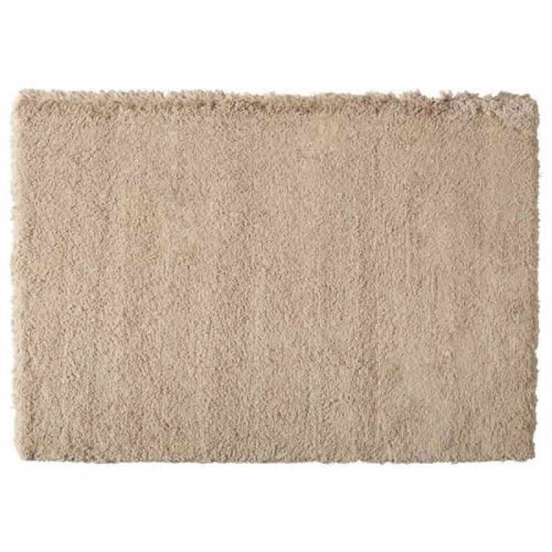 NEW Beige Textured Luxury Fluffy Shag Rug 140 x 200 cm SALE OVER 50% OFF RRP