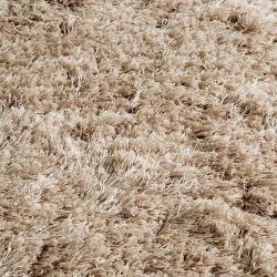 NEW Beige Textured Luxury Fluffy Shag Rug 140 x 200 cm SALE OVER 50% OFF RRP