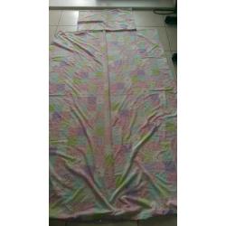 Girls bedroom set, reversible single duvet, curtains etc