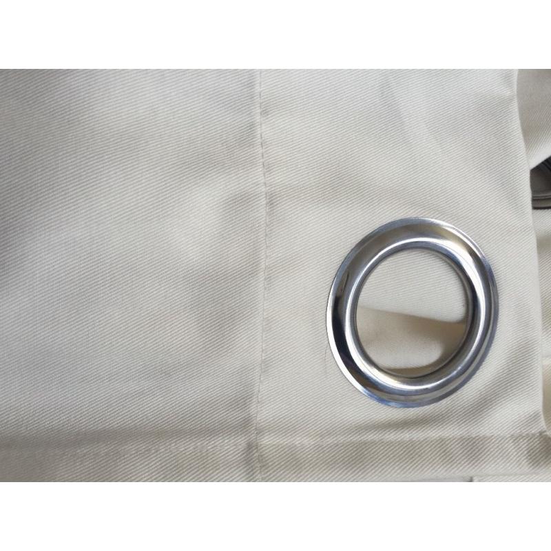 cream eyelet curtains, 90" drop