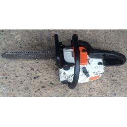 Sthil hand held petrol chainsaw