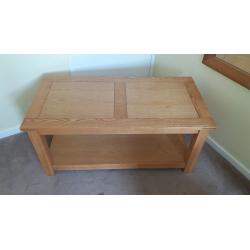 Solid Oak Coffee Table