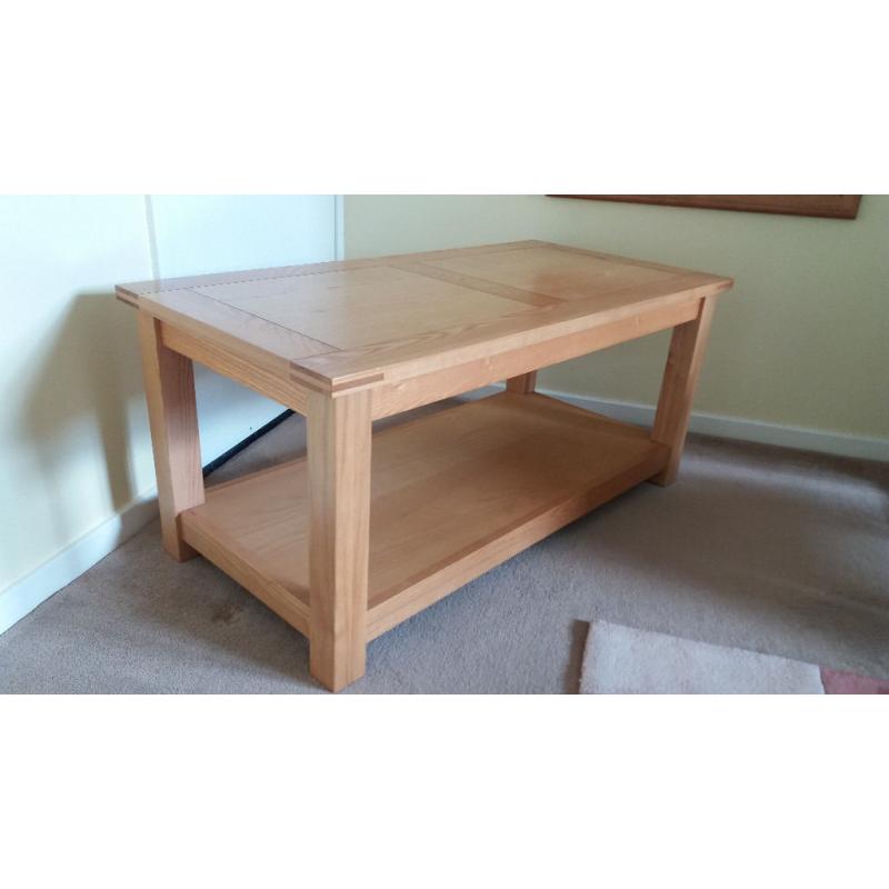 Solid Oak Coffee Table