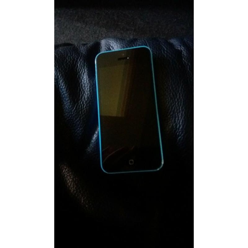 iphone 5c blue practically brand new