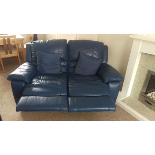 Three seater and two seater recliner suite