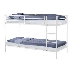 Ikea Flam Bunk Bed Frame (White)