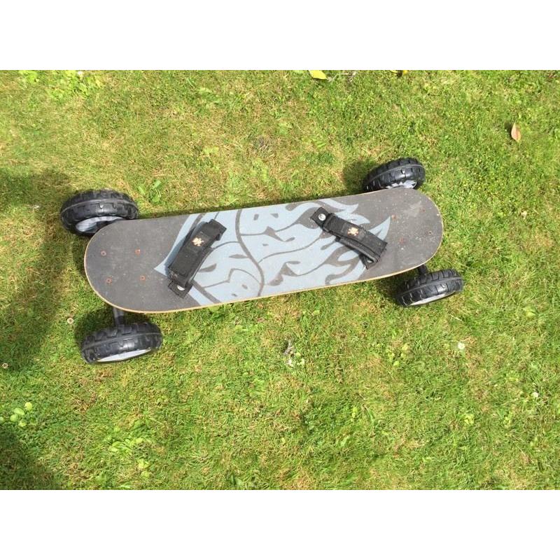 Skate board with big wheels