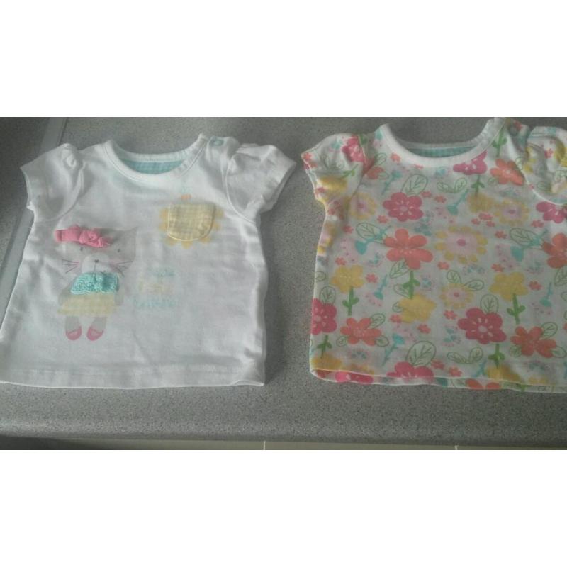 Baby girl 2 tops mothercare