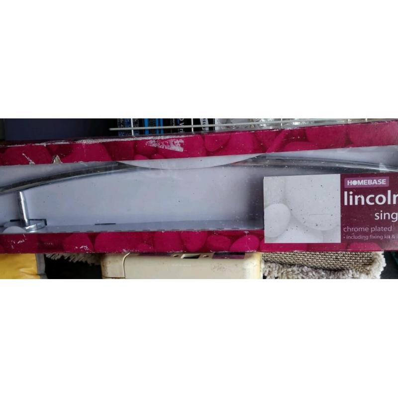 Lincoln single tower rail - chrome plated