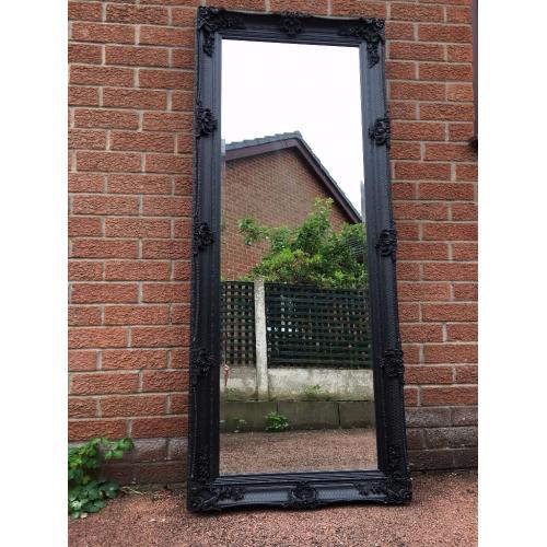 Large French / Ornate / Rococo Mirror - Tall Mirror - Black French Mirror - NEW -Thick & Deep Frame