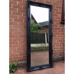 Large French / Ornate / Rococo Mirror - Tall Mirror - Black French Mirror - NEW -Thick & Deep Frame