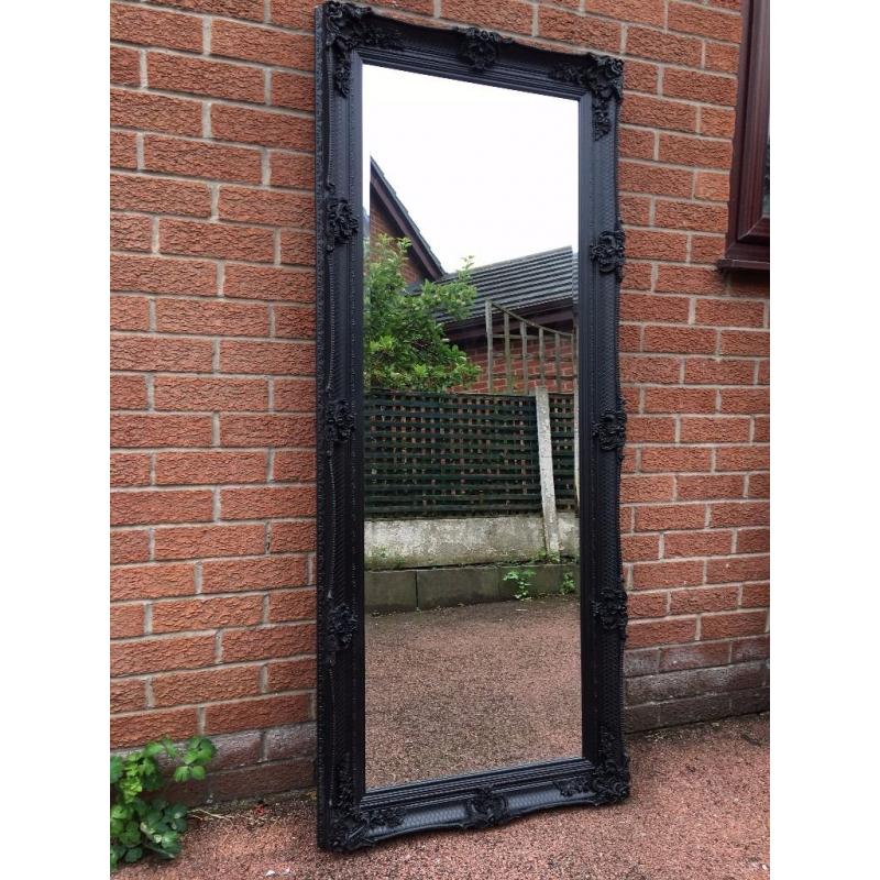 Large French / Ornate / Rococo Mirror - Tall Mirror - Black French Mirror - NEW -Thick & Deep Frame