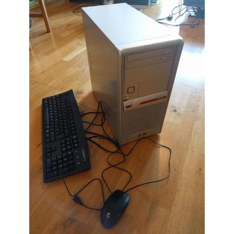 Desktop PC + mouse/keyboard, 2GB memory, 250GB HDD