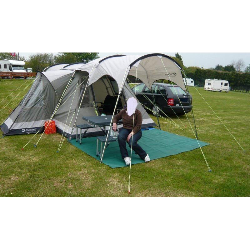 High spec Outwell Montana 4 tent & canopy.