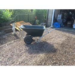 Twin wheel barrow