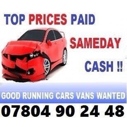 CASH TODAY CAR VAN BIKE WE PAY MORE BUY YOUR SELL MY SCRAP