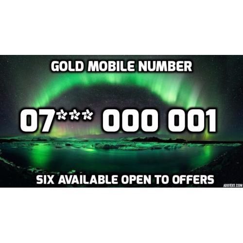 07*** 000001 PAYG Gold Sim Card