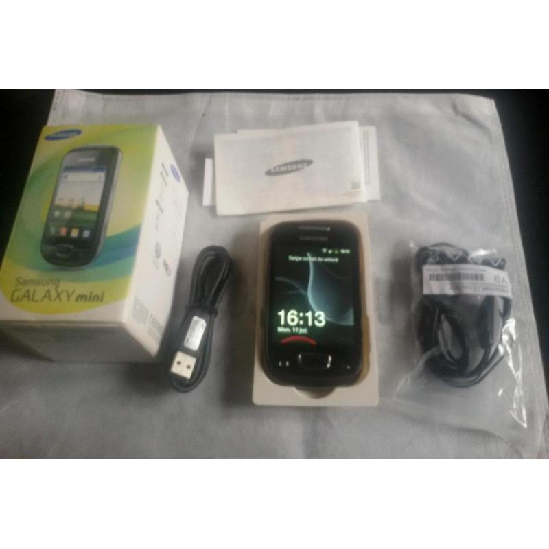 Samsung Galaxy mini UNLOCKED to all network with box and accessories