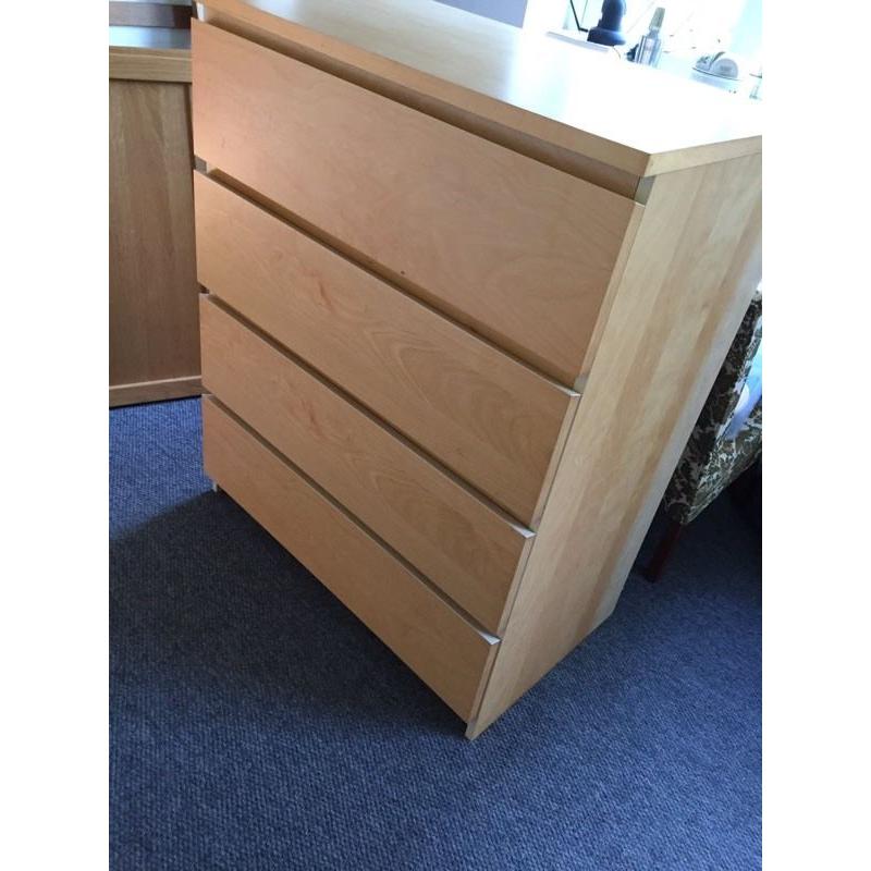 Good condition Malm drawers