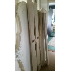 Vintage shabby chic kingsize bed