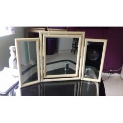 dressing table mirror/ 3 way folding