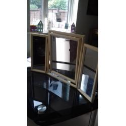 dressing table mirror/ 3 way folding