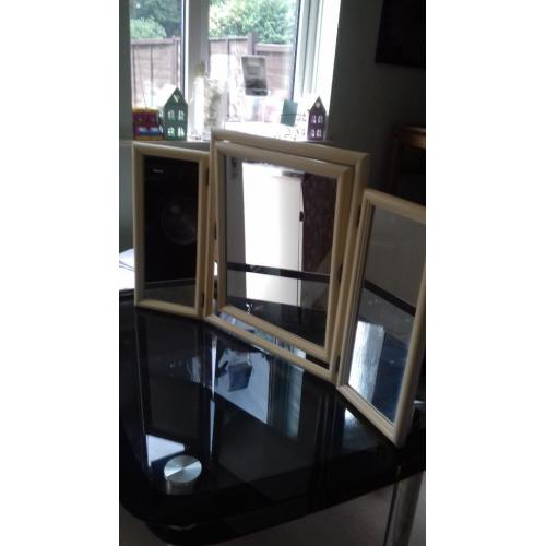 dressing table mirror/ 3 way folding