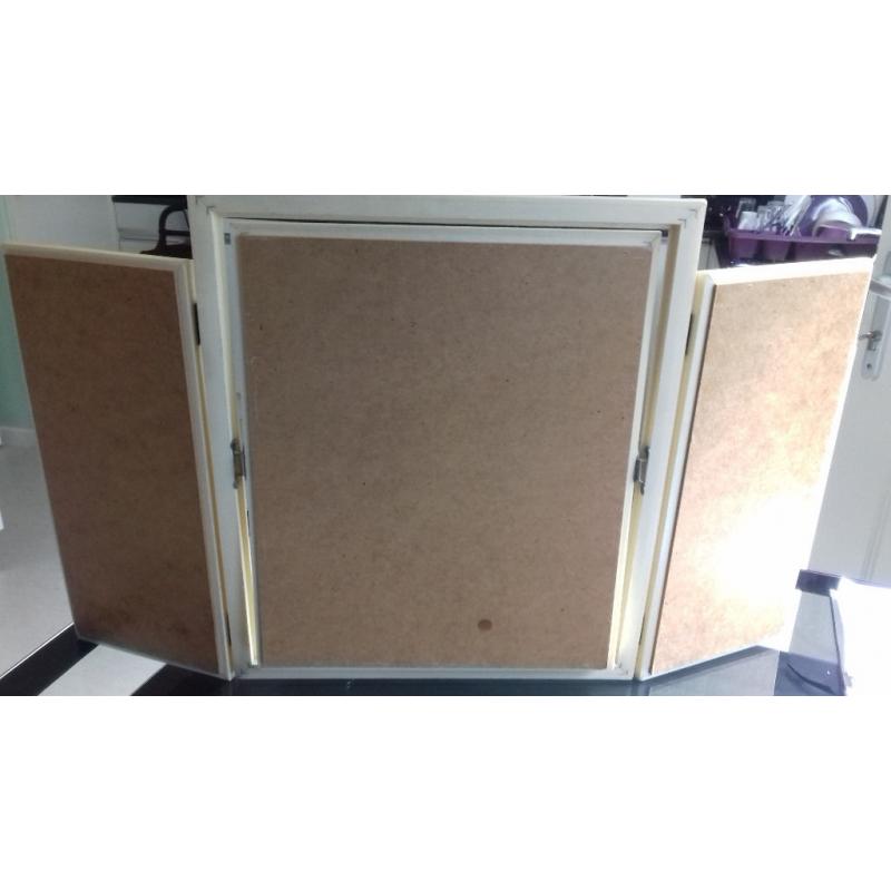 dressing table mirror/ 3 way folding